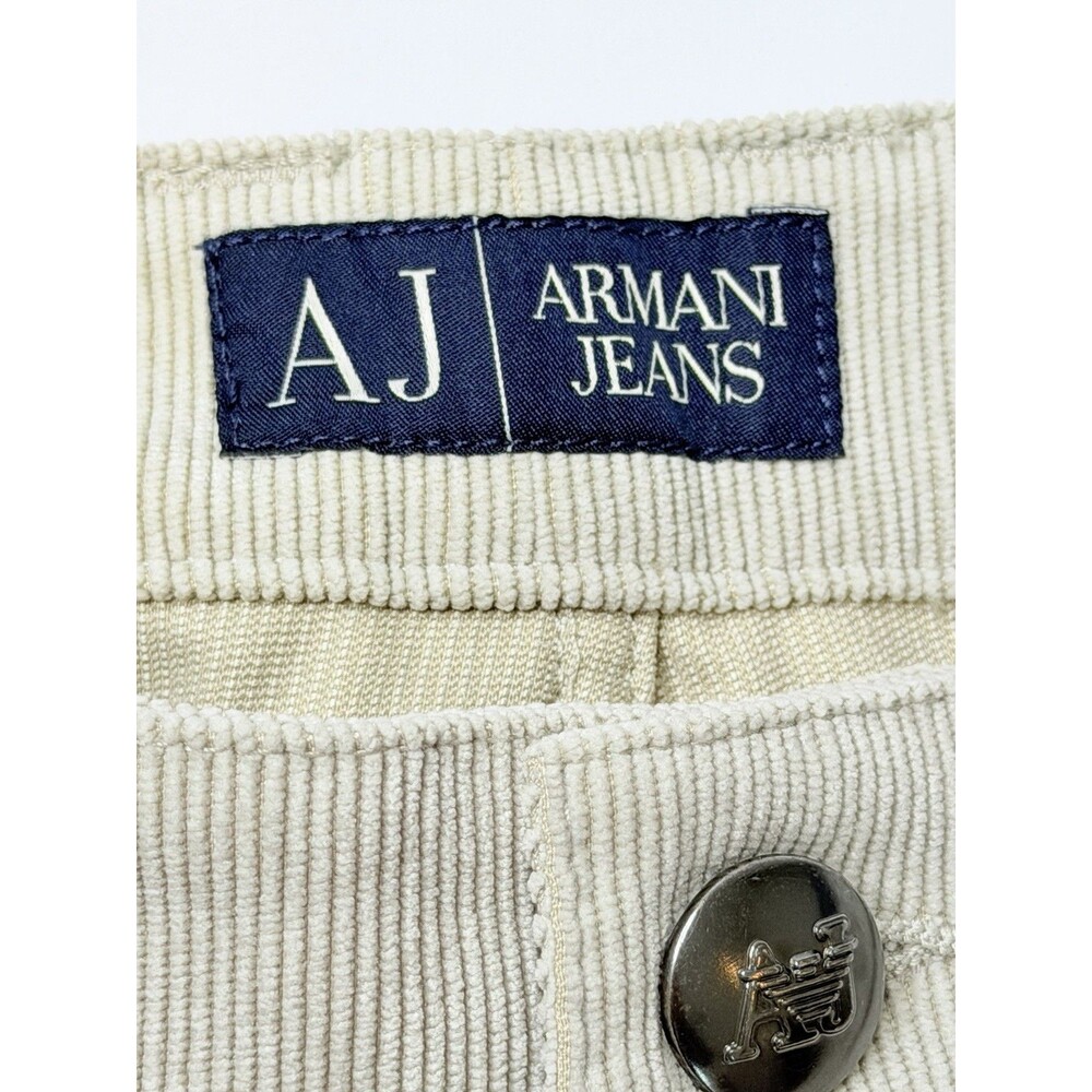 Armani Jeans Womens 27 Gray Corduroy Pants Bootcut Stretch Designer Italy 28x30 - Picture 9 of 13